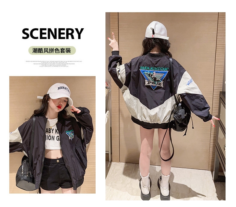 Детская куртка для девочек в стиле бейсбола оптом из Китая