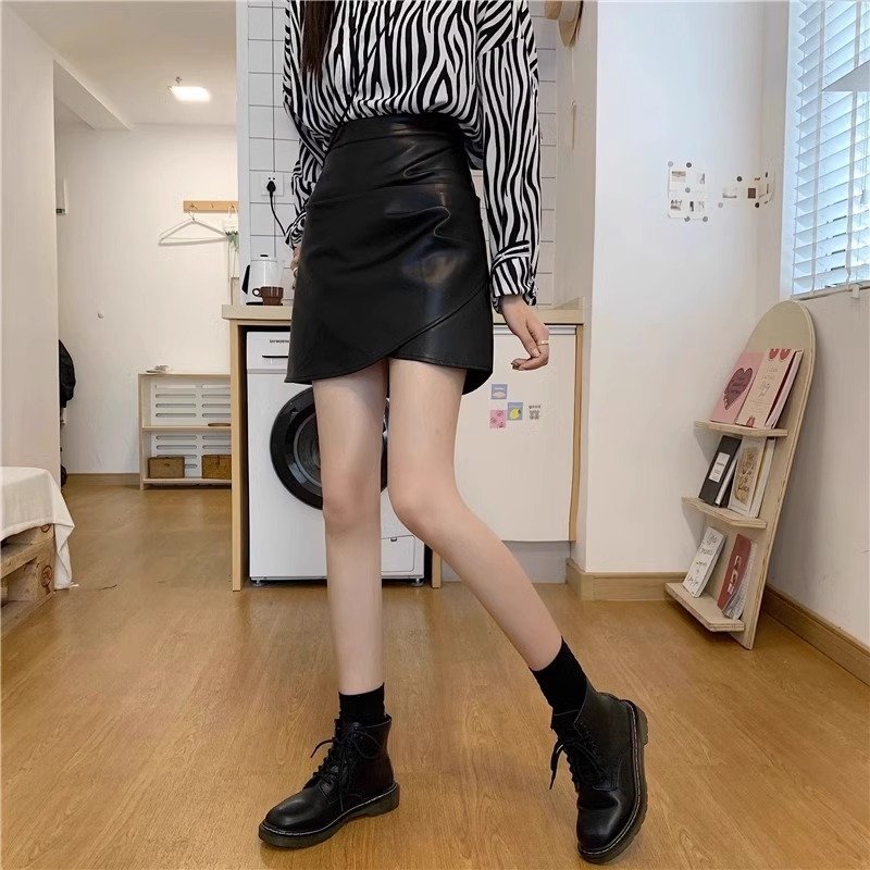 Женская короткая юбка с высокой талией и складками оптом из Китая