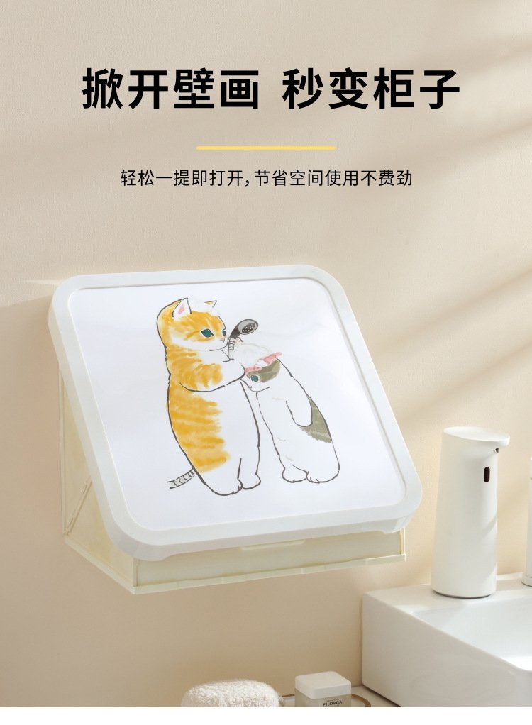 Шкаф для ванной комнаты с изображением на стене оптом