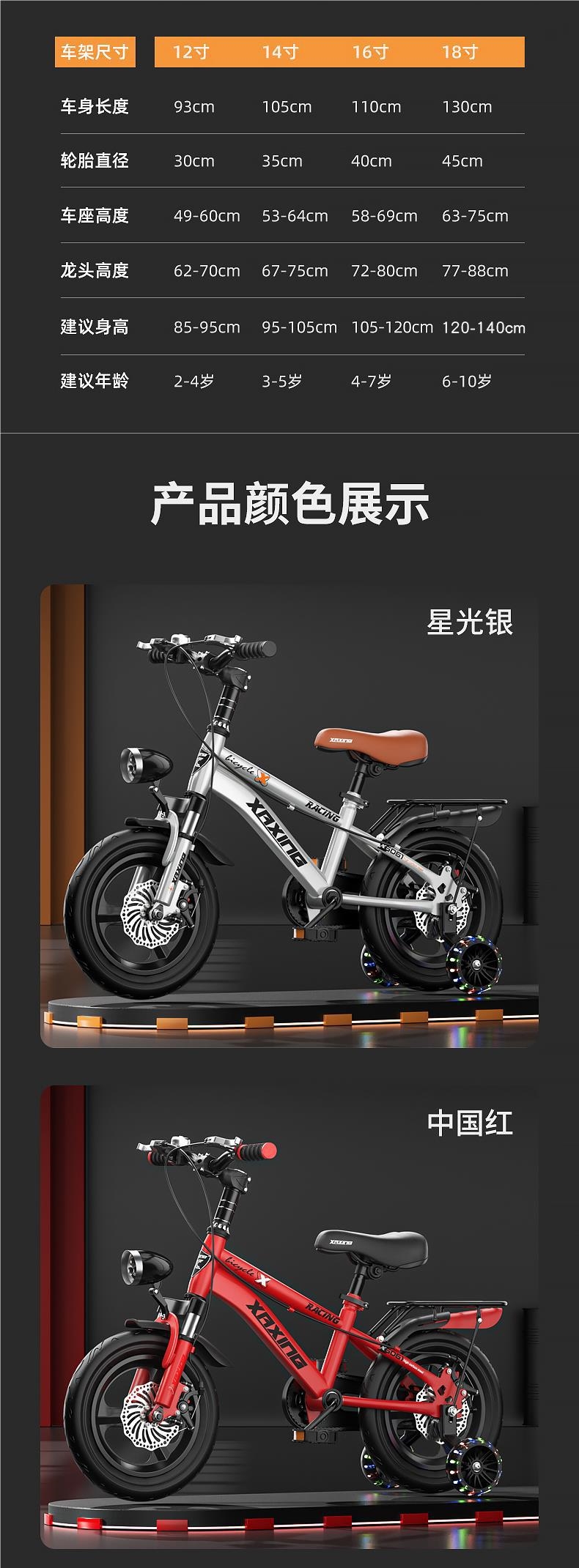 Детский велосипед для мальчиков и девочек 3-6-8-10 лет оптом из Китая