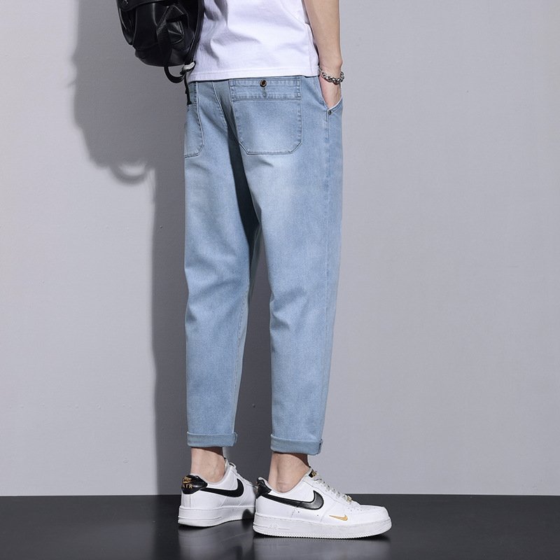 Мужские джинсы с широкими штанинами оптом из Китая