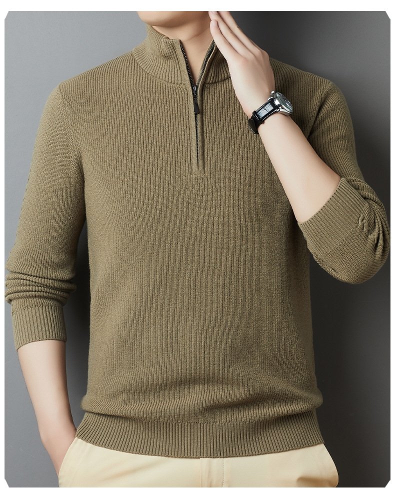 Мужской свитер из 100% шерсти оптом