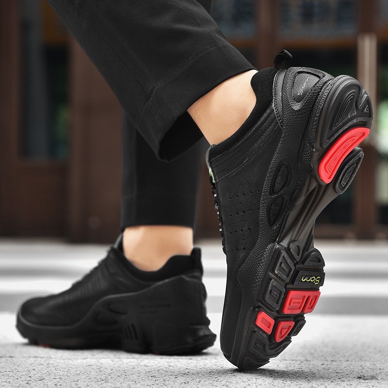 Мужские кожаные кроссовки ARAECOO оптом