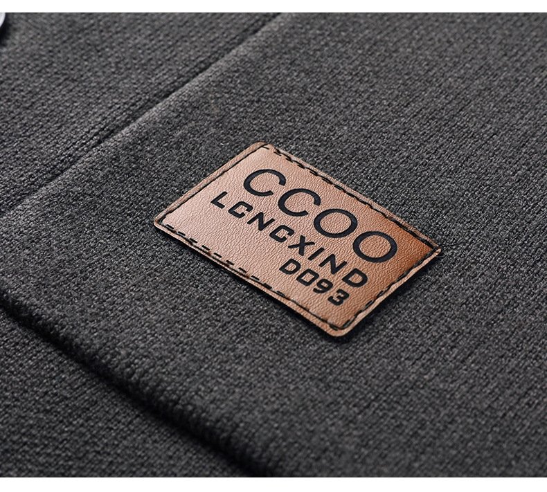 Мужская вязаная куртка с воротником оптом