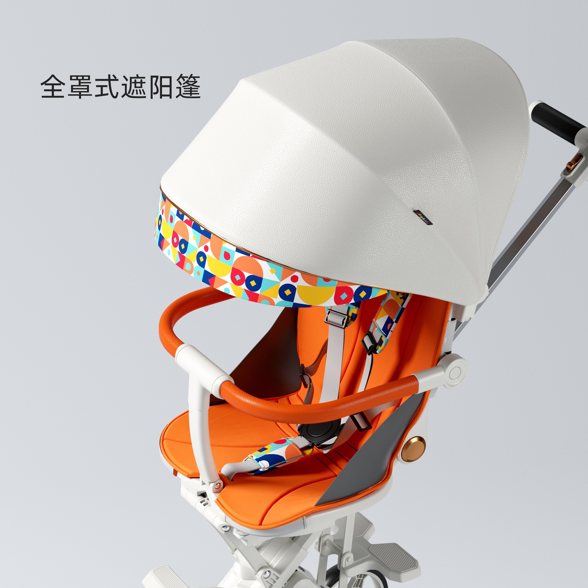 Playkids普洛可遛娃婴幼儿可躺可换向高景观轻便推车一键折叠X6X7 оптом из Китая