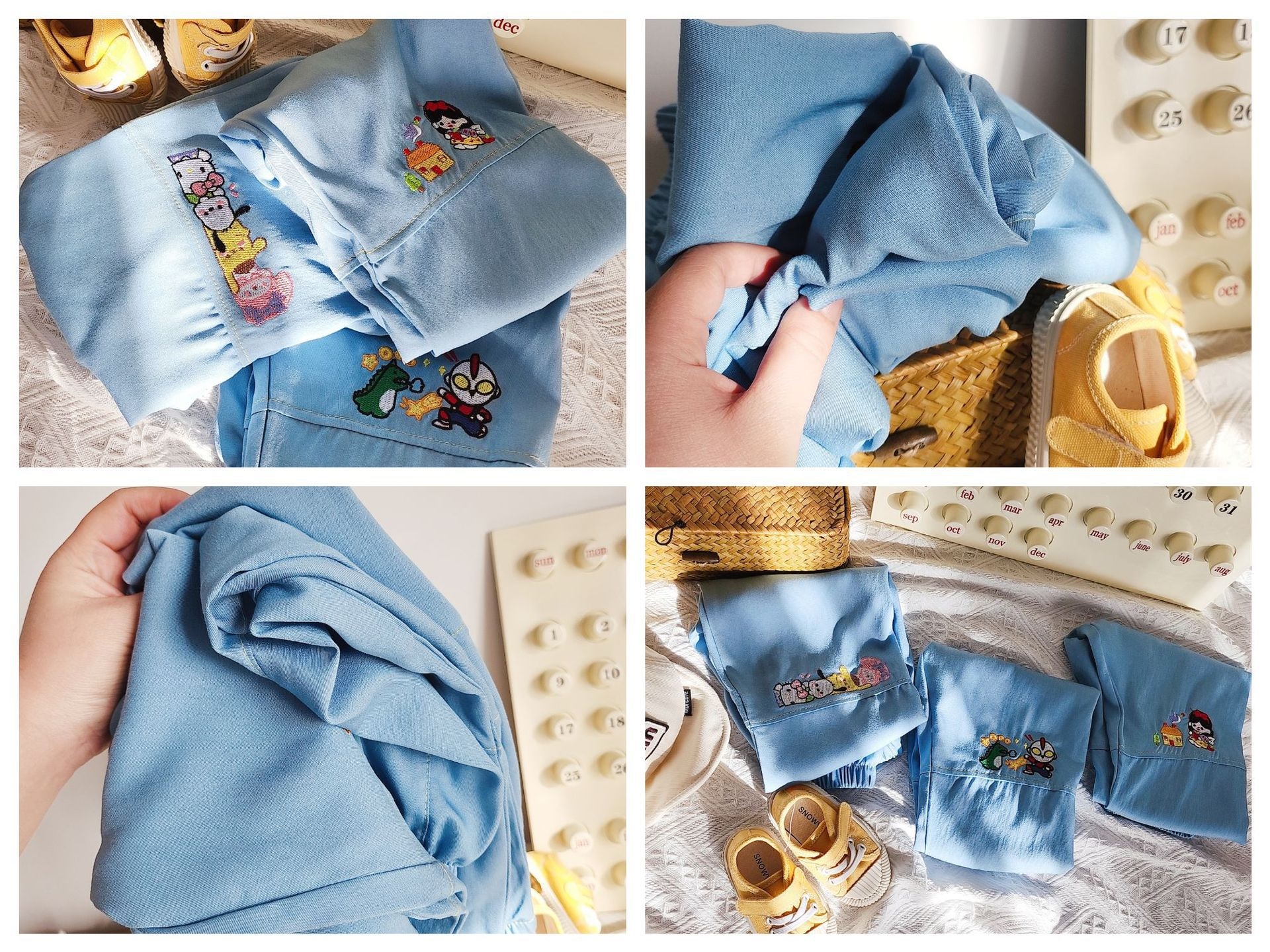 Детские джинсы с защитой от комаров и кондиционеры оптом из Китая