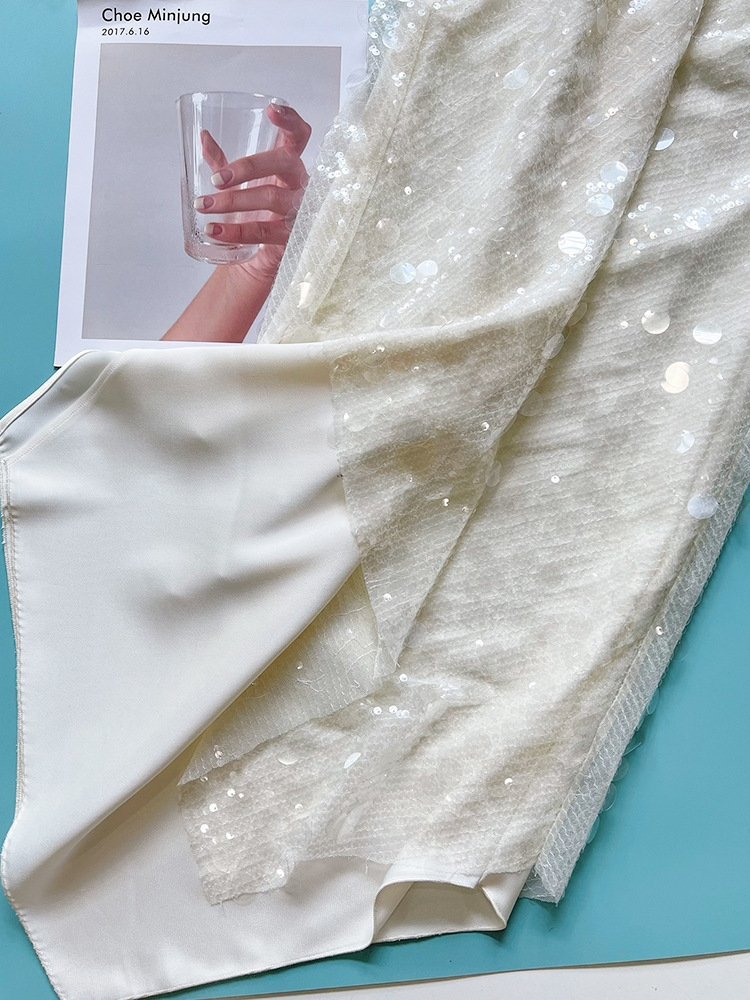 Вечерняя юбка с блестками и разрезом оптом из Китая