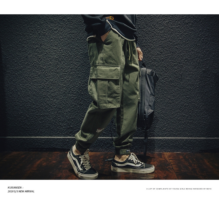 Весенние хлопковые брюки мужские оптом из Китая