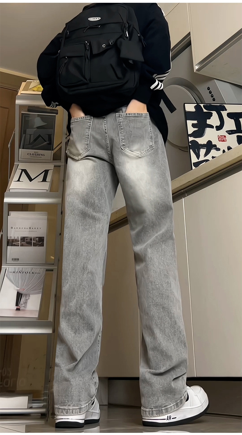 Мужские джинсы водяно-серого цвета оптом из Китая