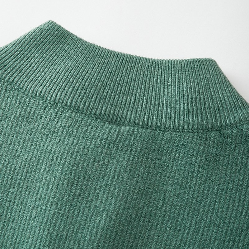 Мужской свитер с молнией и высоким воротником оптом