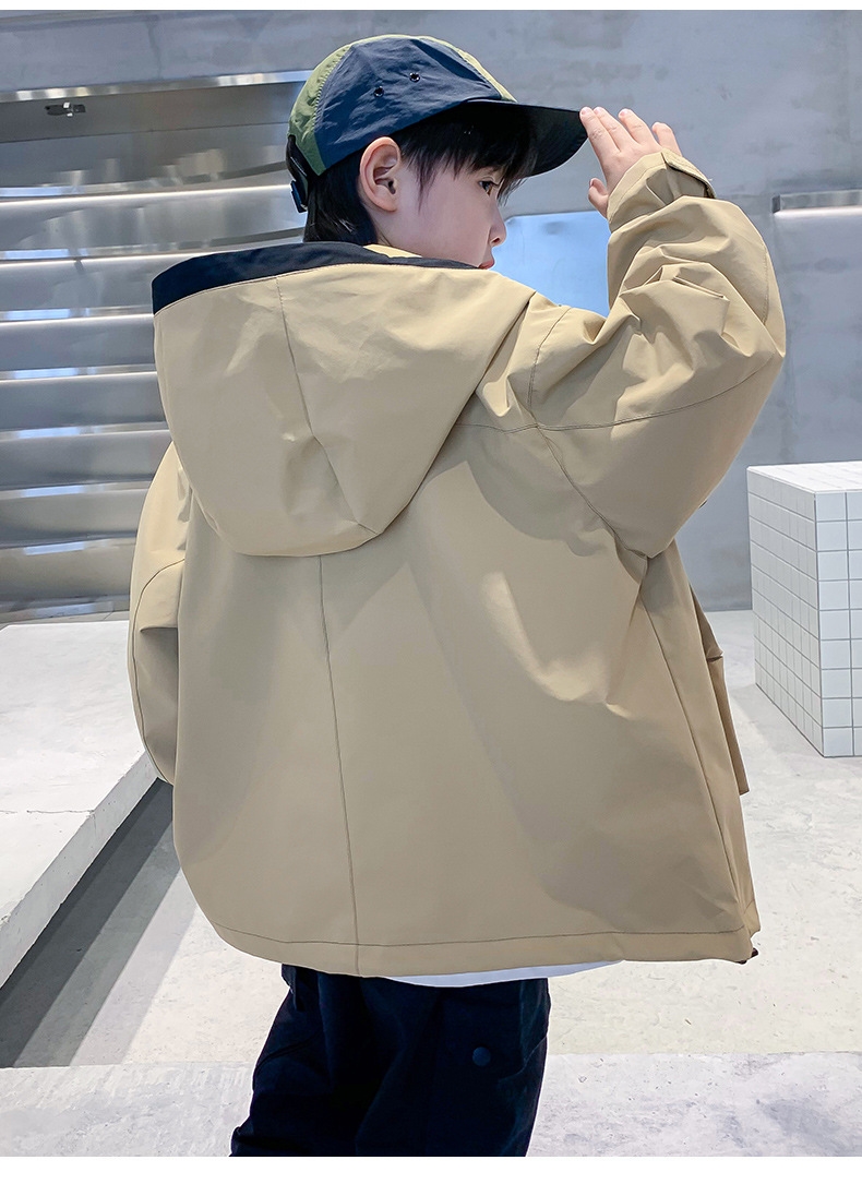 Детская мужская рабочая куртка весна-осень 2024 оптом из Китая