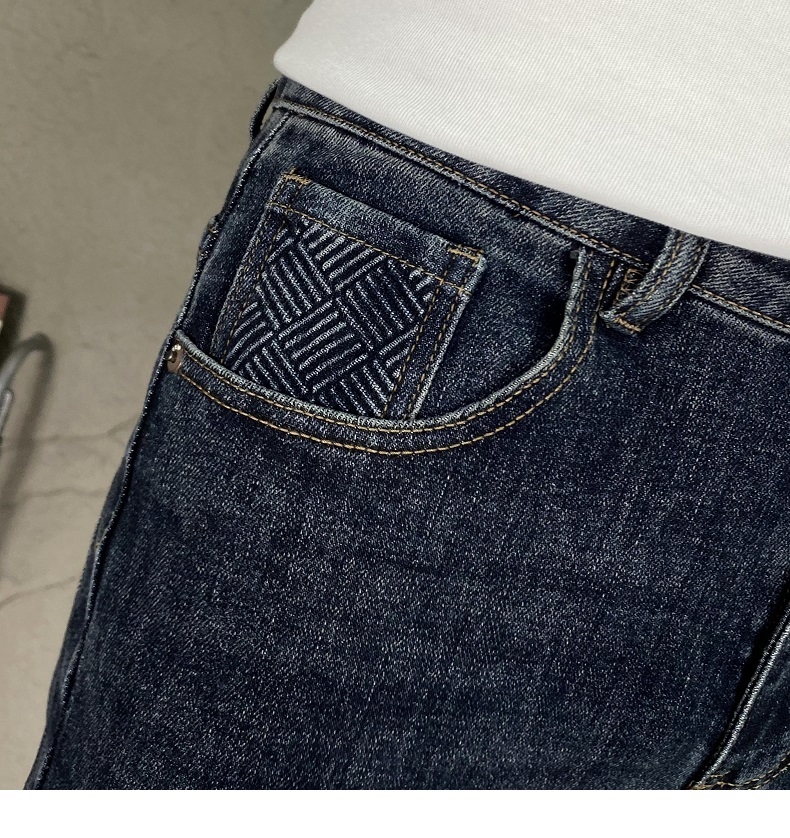 Джинсы мужские 2024 весна-осень узкие свободные джинсы в американском стиле оптом из Китая