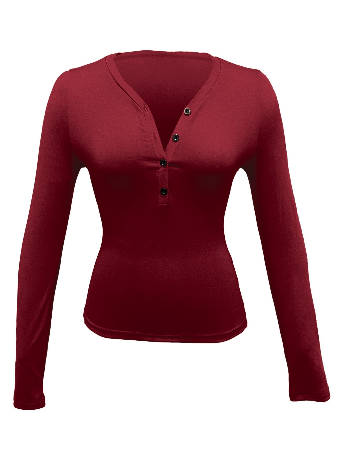 Женская блузка с длинным рукавом и V-образным вырезом оптом