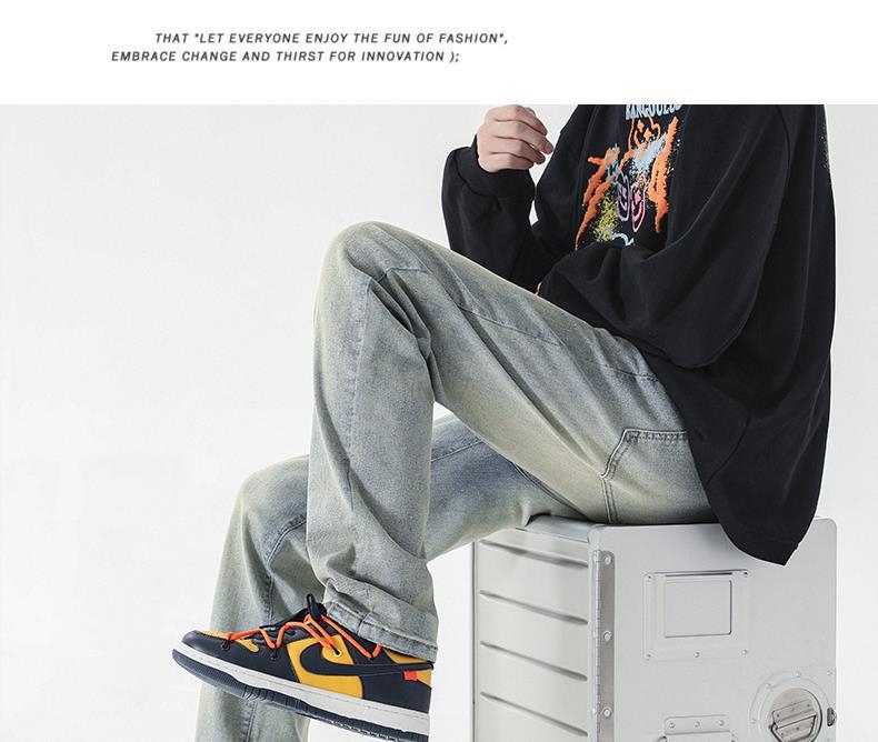 Джинсы мужские узкого кроя оптом из Китая