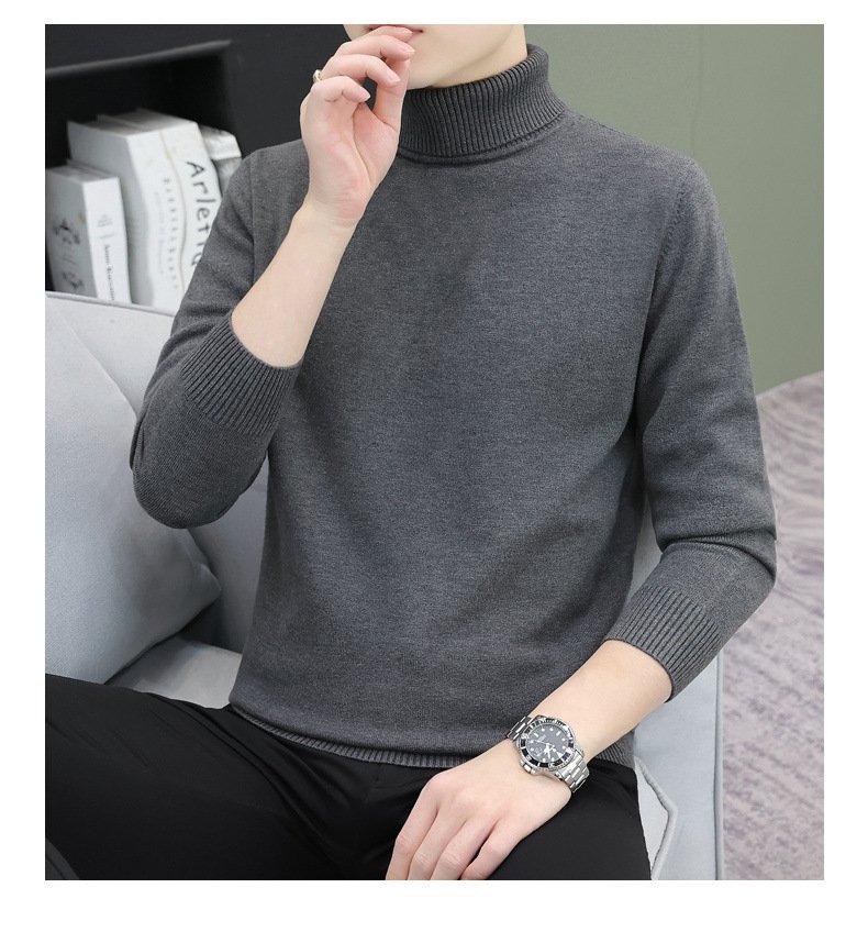 Мужской свитер с высоким воротником оптом