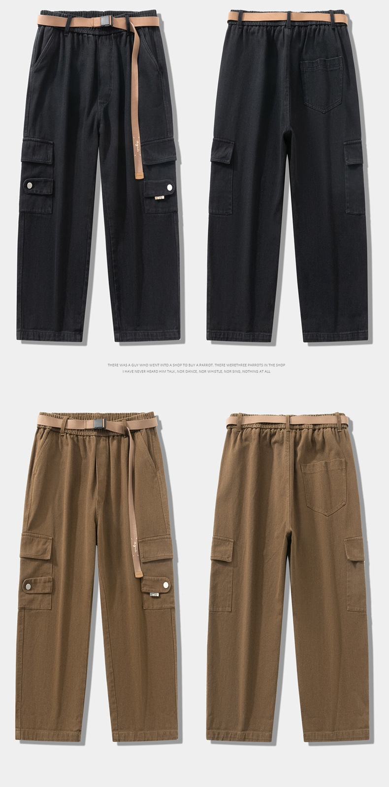 Джинсы мужские в стиле рабочей одежды оптом из Китая