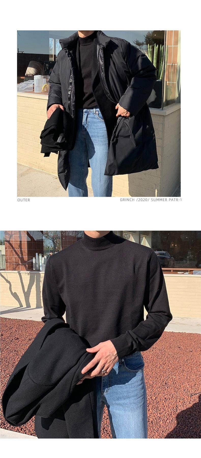 Мужской свитер с высоким воротником оптом