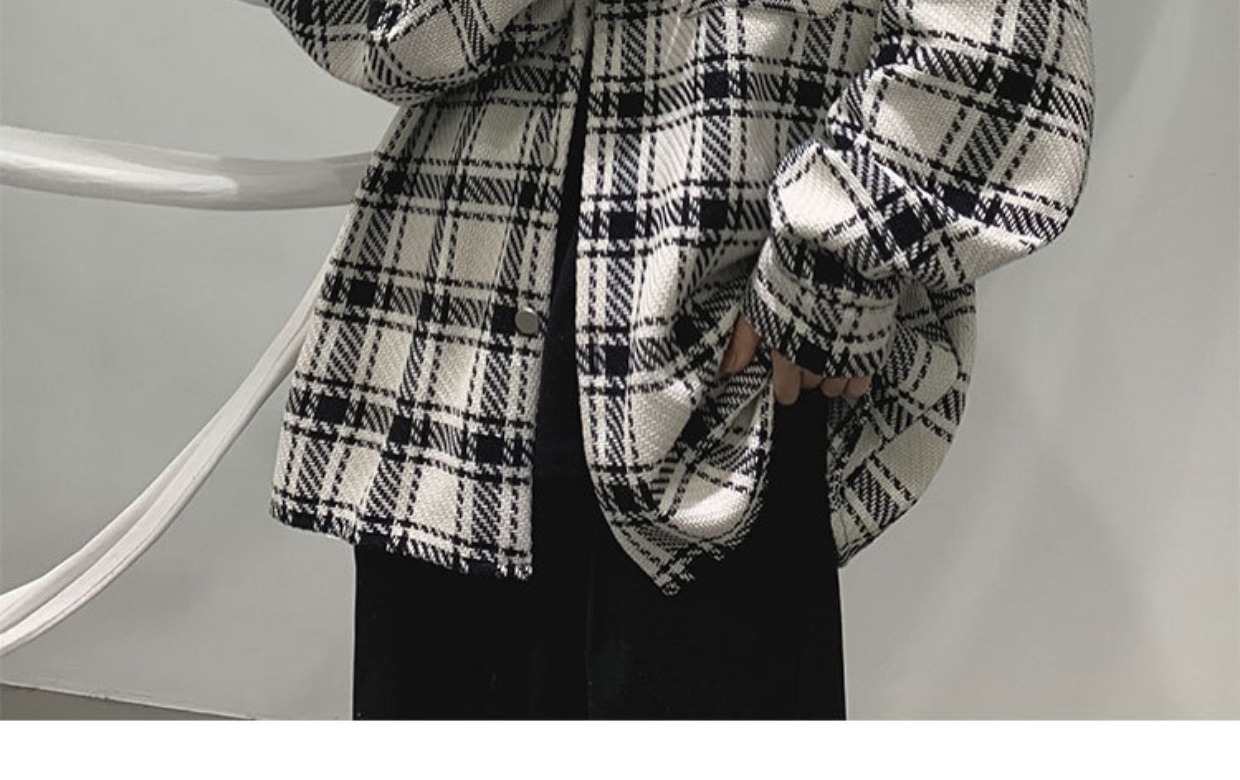 Мужская клетчатая куртка весна-лето 2024 оптом из Китая