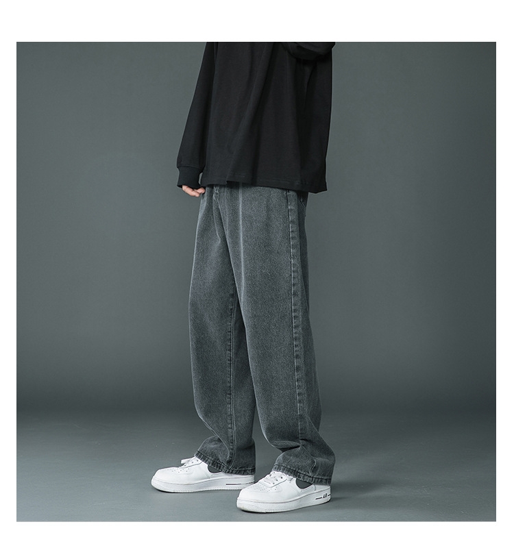 Мужские джинсы 2024 с прямыми штанинами оптом из Китая