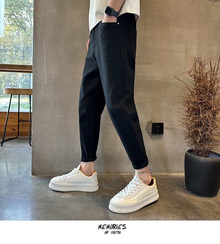 Мужские джинсы летние узкие прямые брюки оптом из Китая