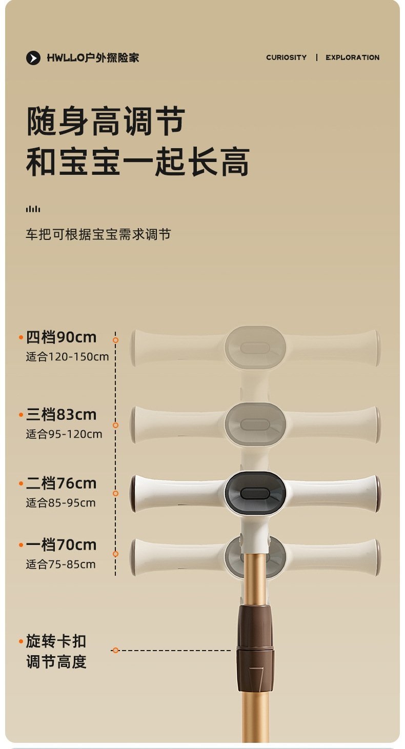 Детский трехколесный складной самокат с музыкой и светом оптом