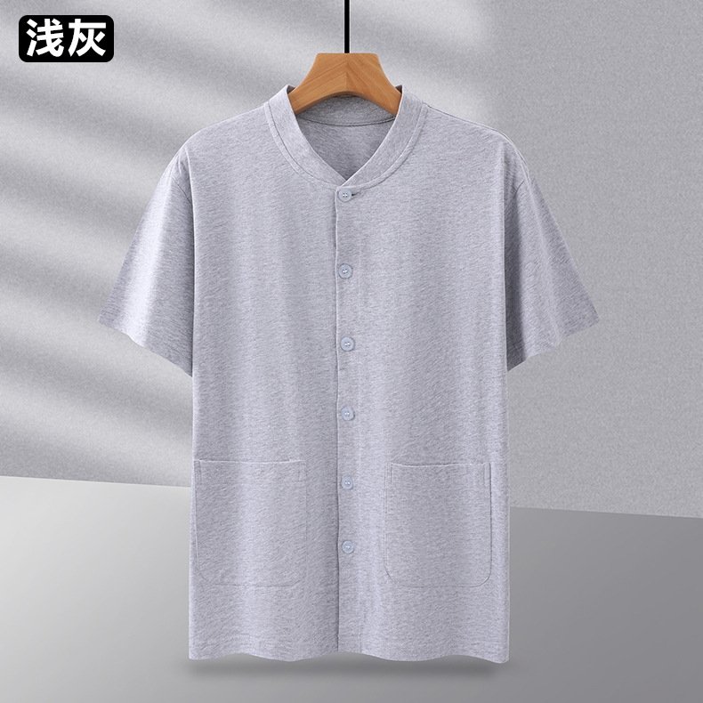 Мужская футболка с коротким рукавом из чистого хлопка оптом