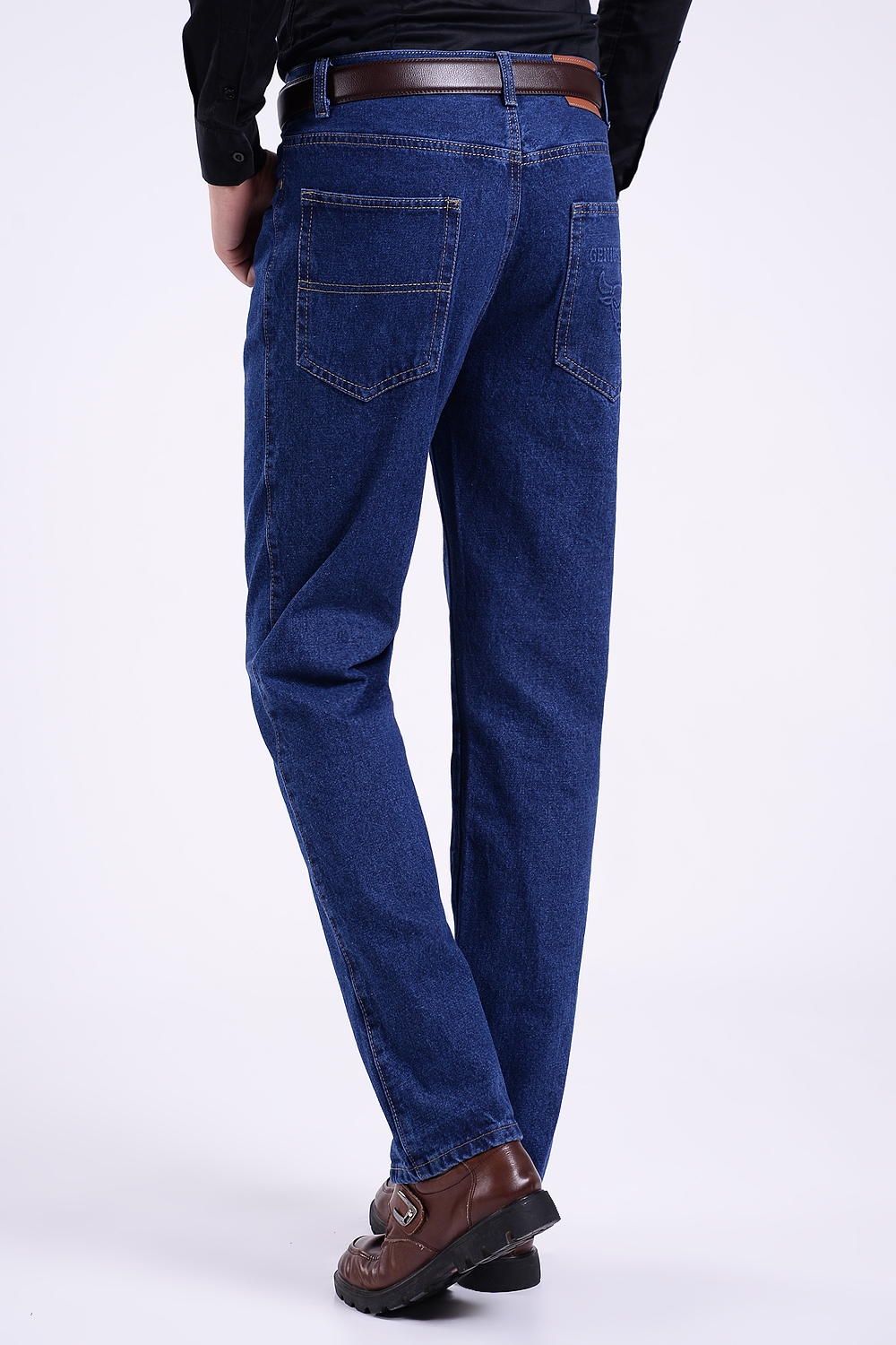 Мужские джинсы высокой посадки весна-осень оптом из Китая