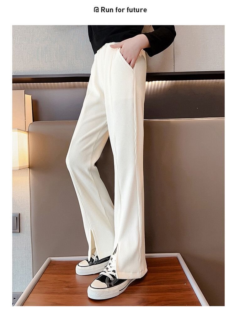 Детские летние широкие брюки с разрезами оптом