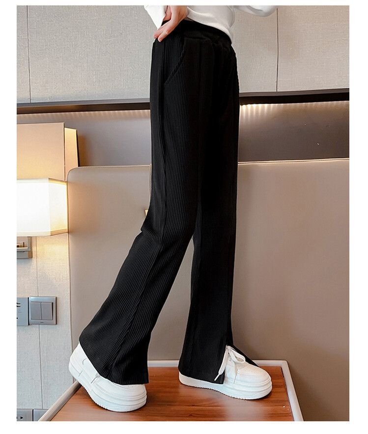 Детские летние широкие брюки с разрезами оптом