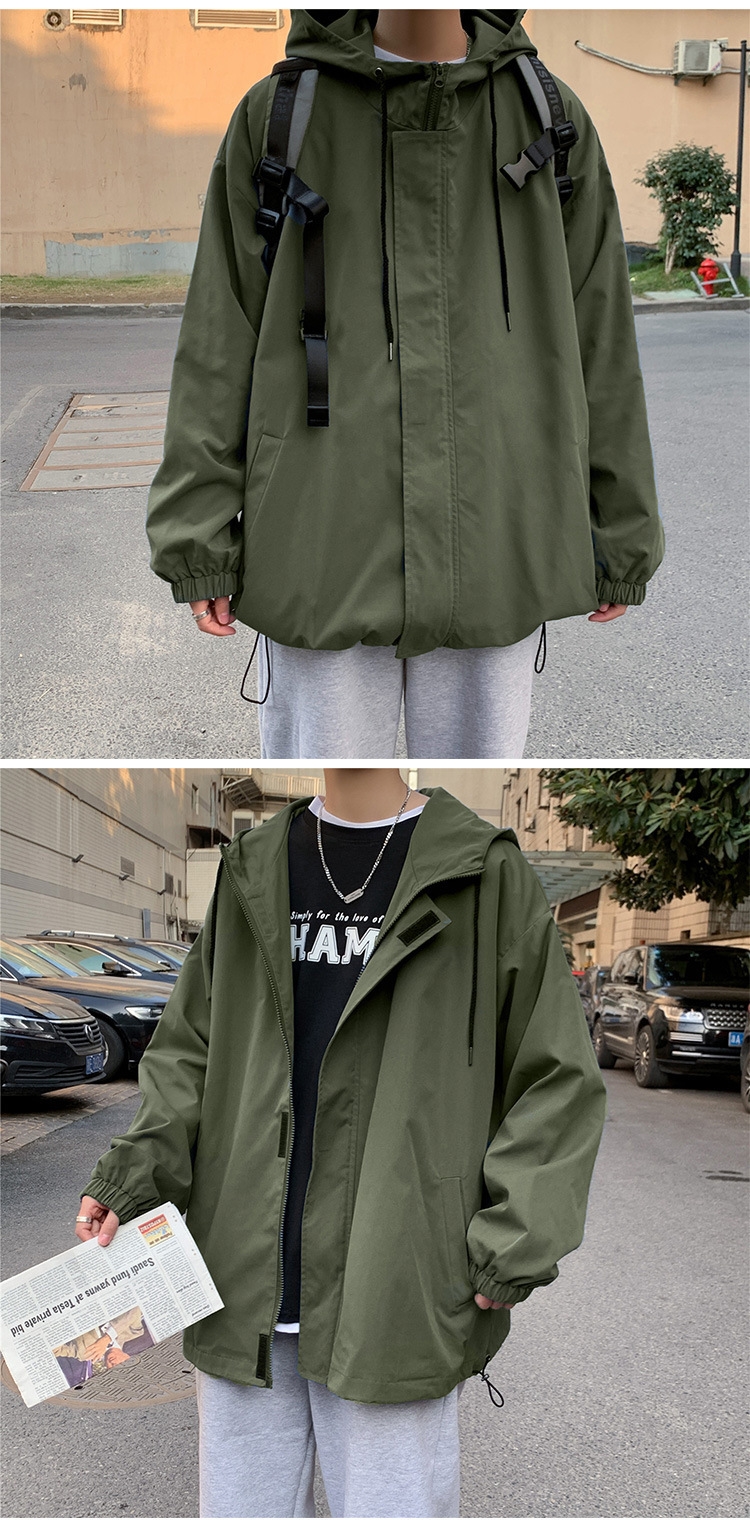 Мужская винтажная куртка с капюшоном оптом из Китая