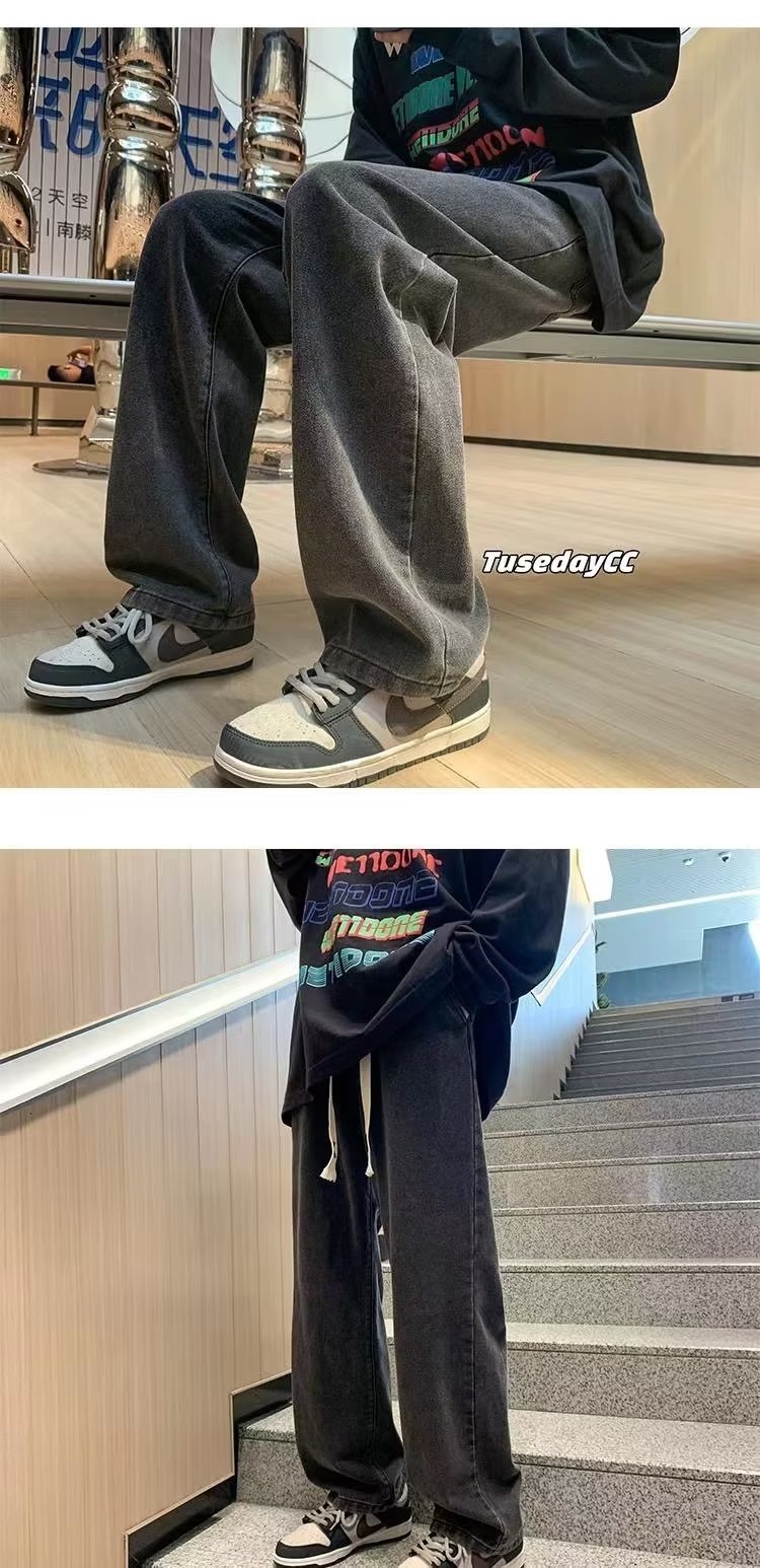 Мужские джинсы в стиле американского вайба оптом из Китая