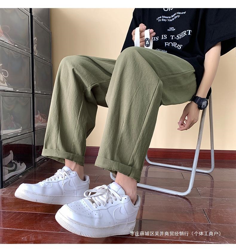 Мужские джинсы 2023 новой моды джинсы в стиле кэжуал с девятью дюймовыми брюками для мужчин оптом из Китая