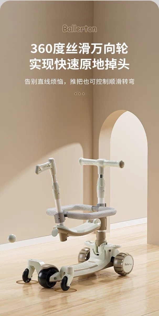 Детский трехколесный складной самокат оптом