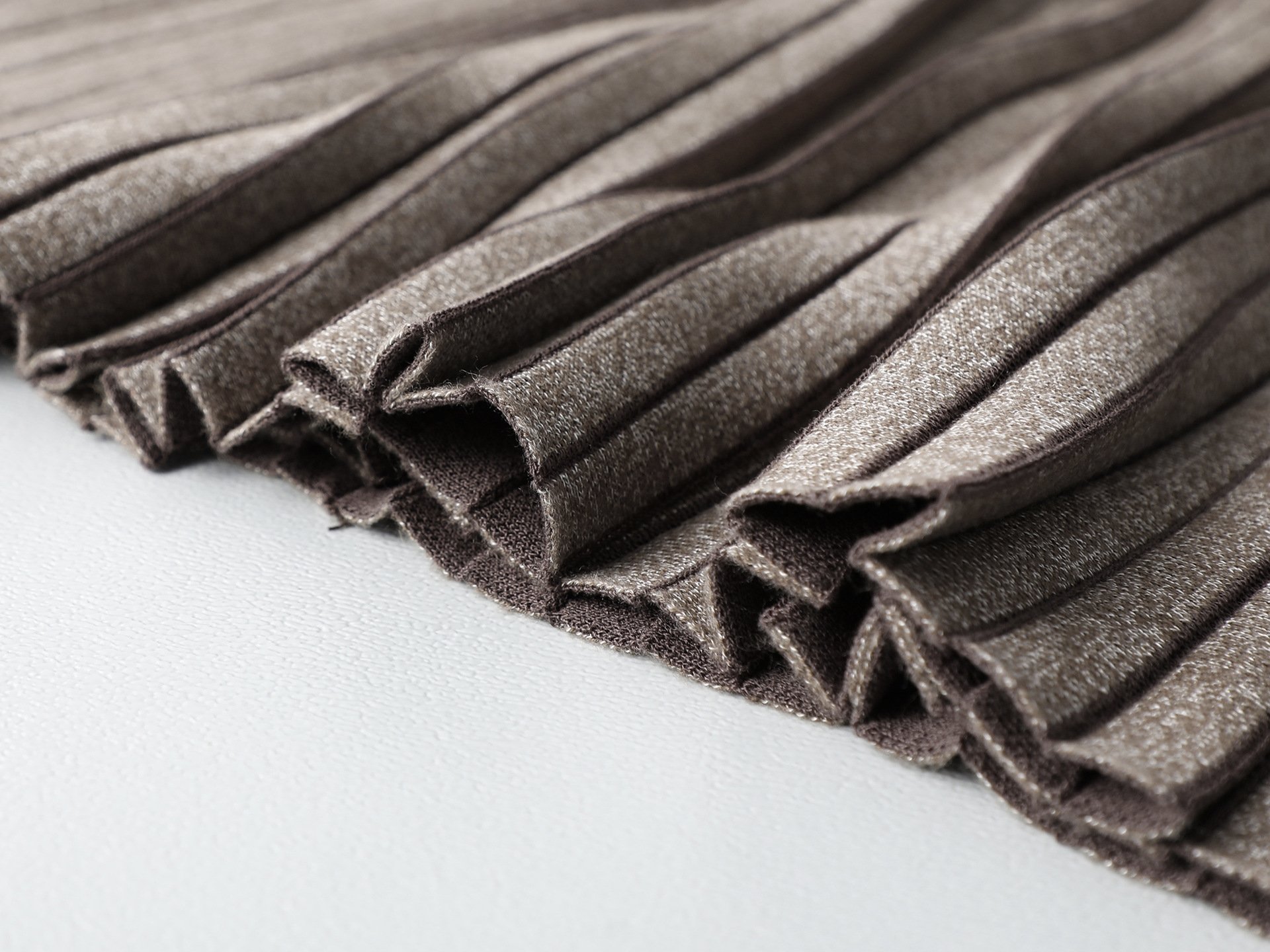 Женская двусторонняя вязаная плиссированная юбка 2023 новинка A-силуэта оптом из Китая