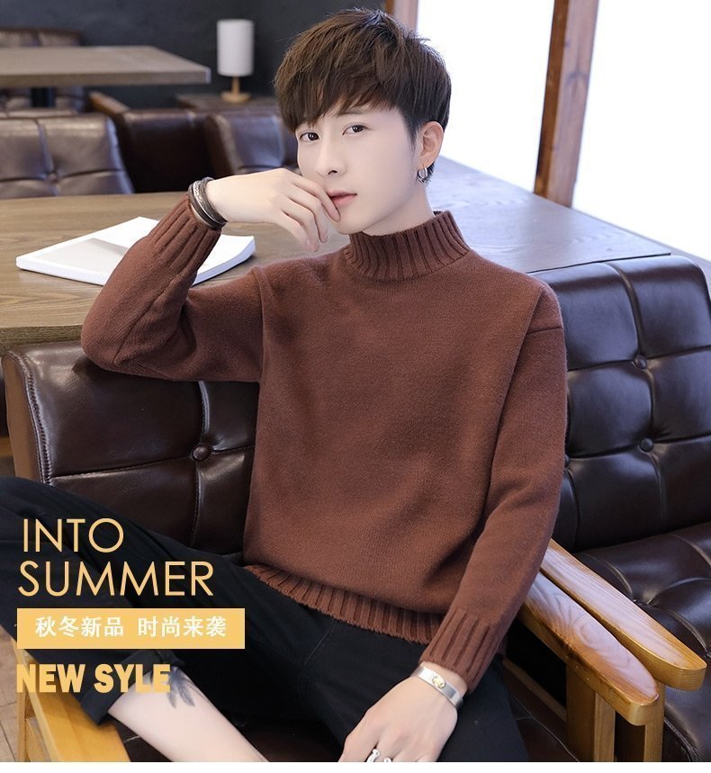 Мужской свитер с высоким воротником оптом