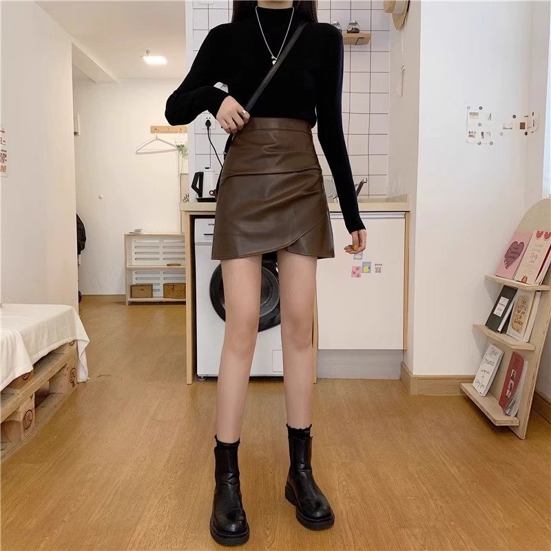 Женская короткая юбка с высокой талией и складками оптом из Китая