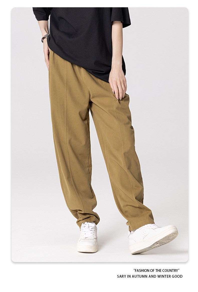 Readily Solved|2023春夏季梭织坠感纯色长裤 оптом из Китая