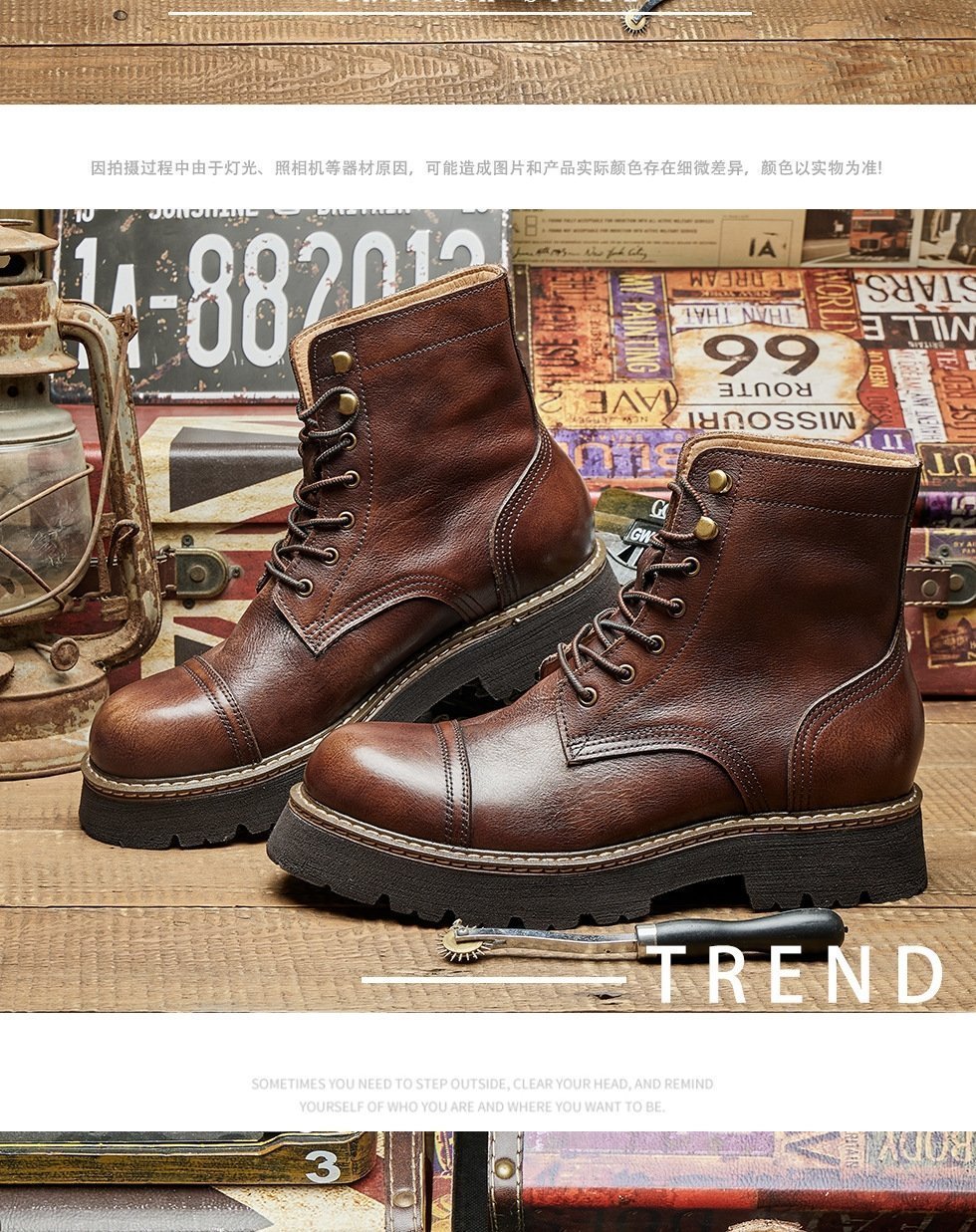 Мужские ботинки Martin 8111 из натуральной кожи оптом