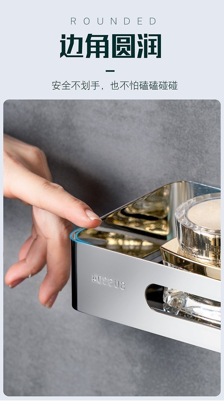 Угловая полка для ванной комнаты из нержавеющей стали оптом