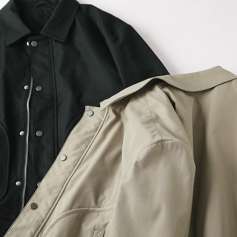 Мужская куртка с большими карманами и воротником оптом из Китая