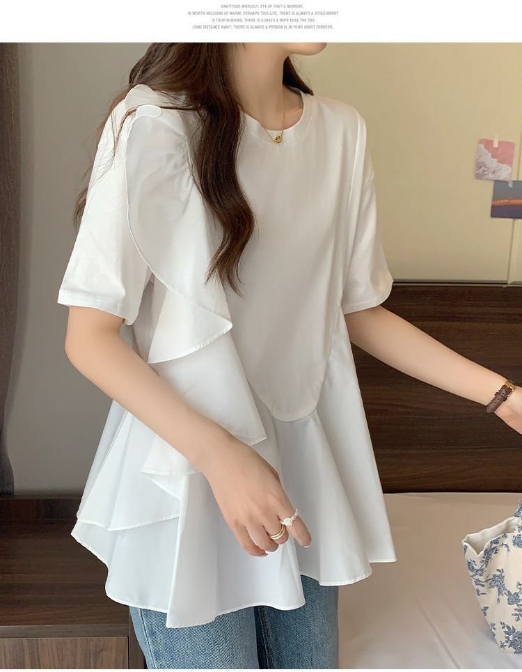 Женская футболка с коротким рукавом 2024 лето оптом