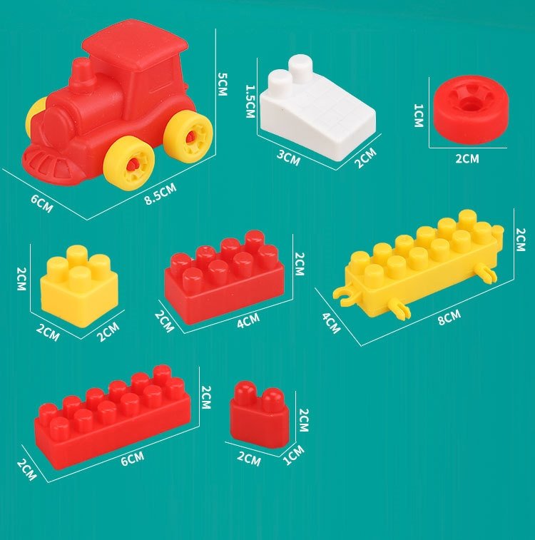 Новогодний подарочный набор конструктора крупных блоков для детского сада оптом