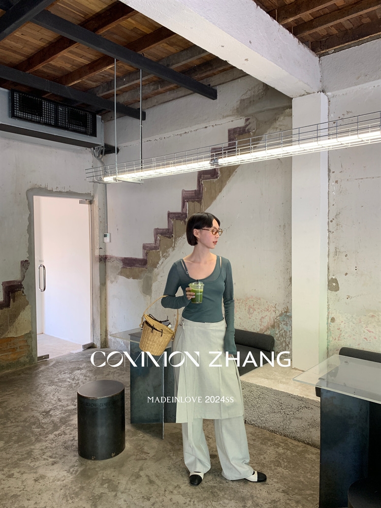 Футболка с длинным рукавом COMMON ZHANG оптом из Китая