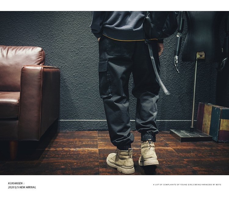 Весенние хлопковые брюки мужские оптом из Китая