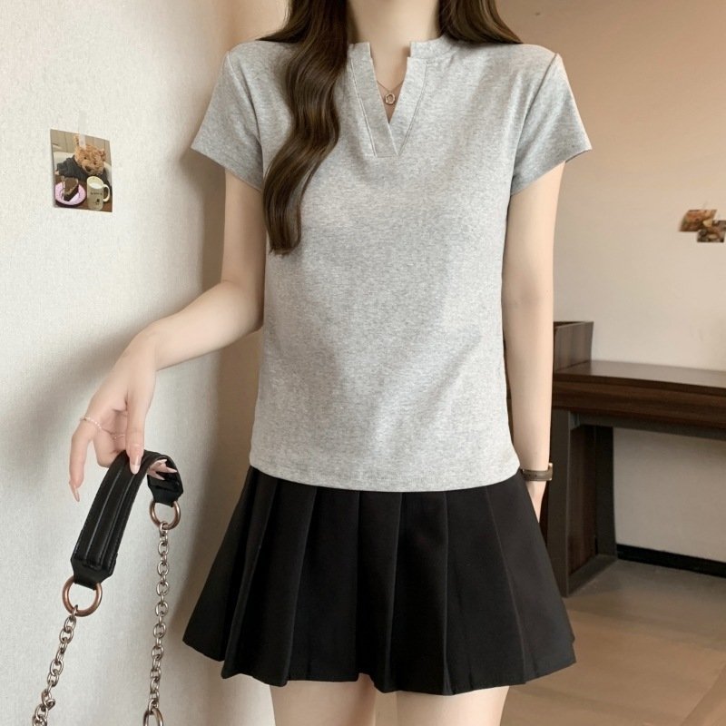 Футболка с коротким рукавом 2024 лето женская оптом