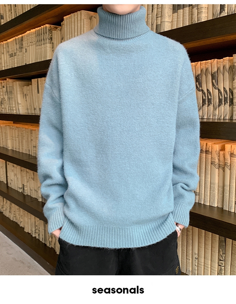 Мужской теплый свитер с начесом 2022 оптом из Китая