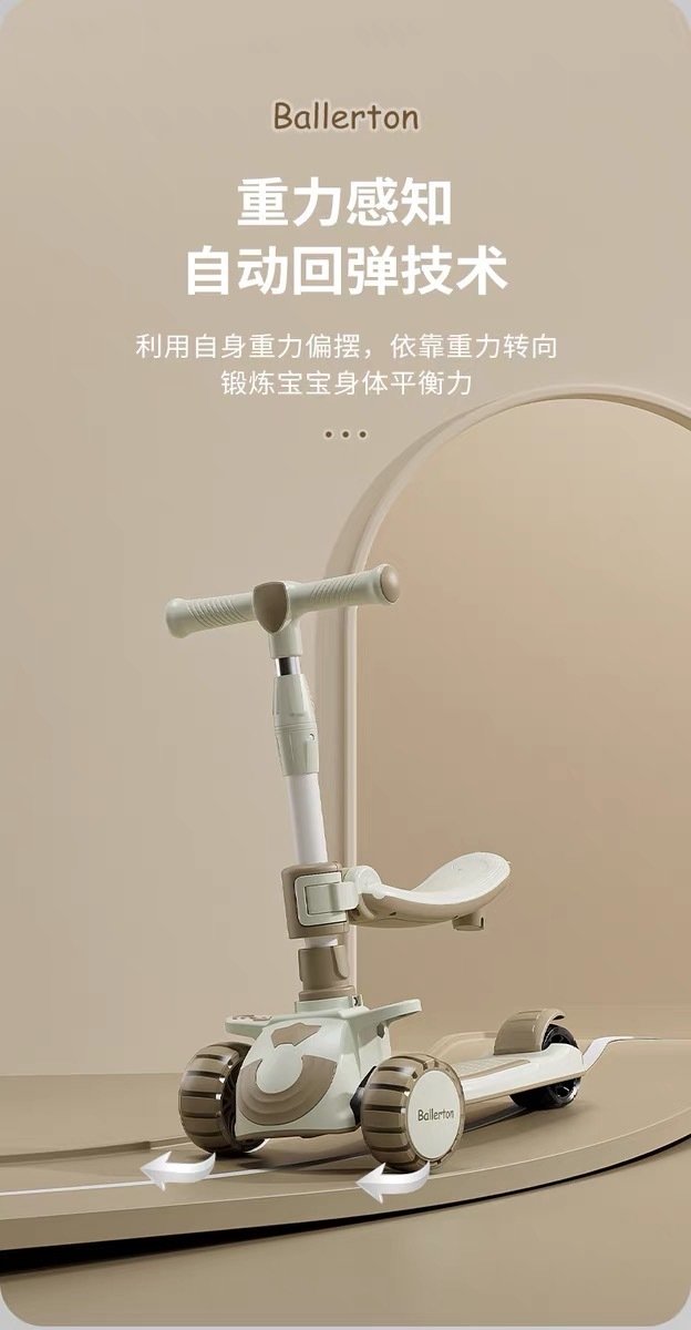 Детский трехколесный складной самокат оптом