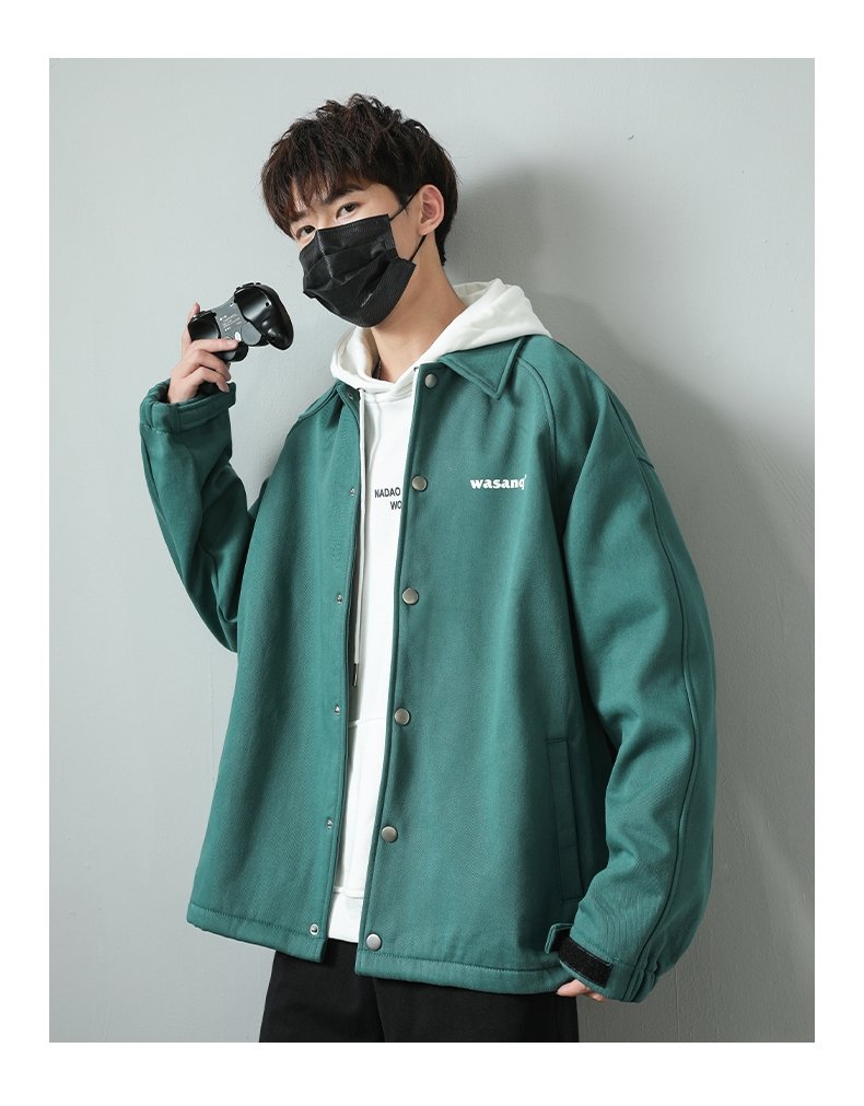 Мужская весенняя куртка-бомбер из джинсовой ткани оптом из Китая