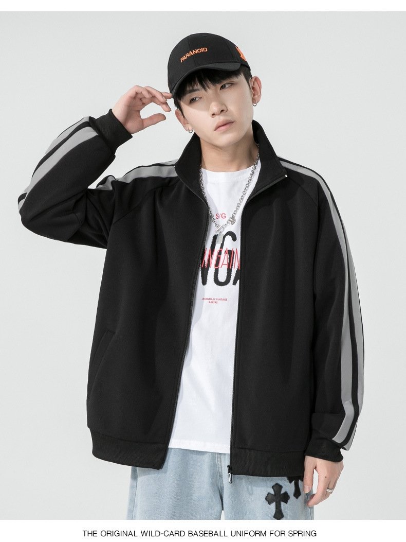 Весенняя куртка с молнией и стойкой оптом из Китая