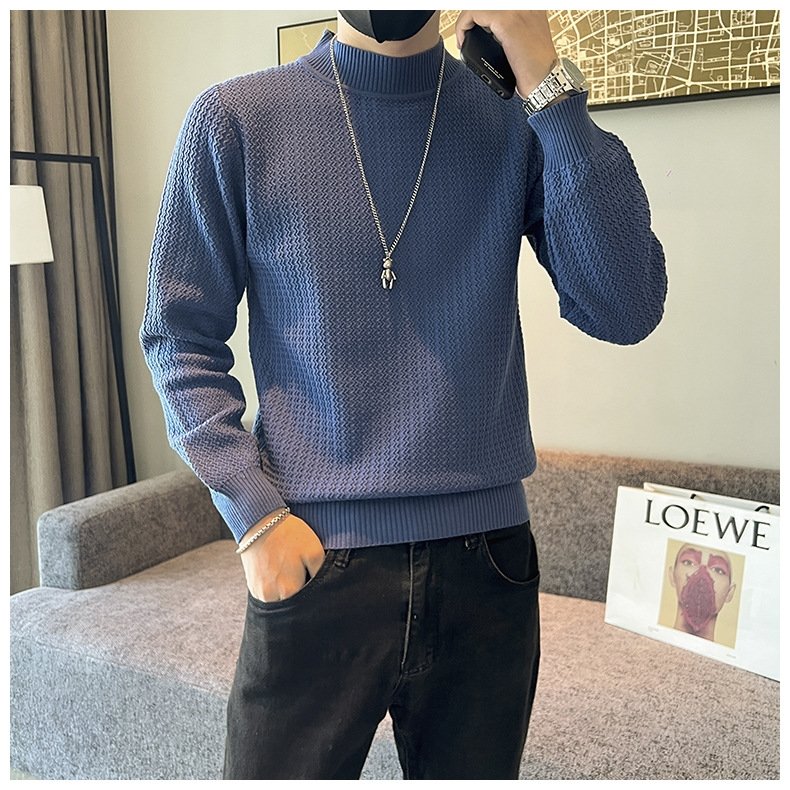 Мужской свитер с высоким воротником оптом